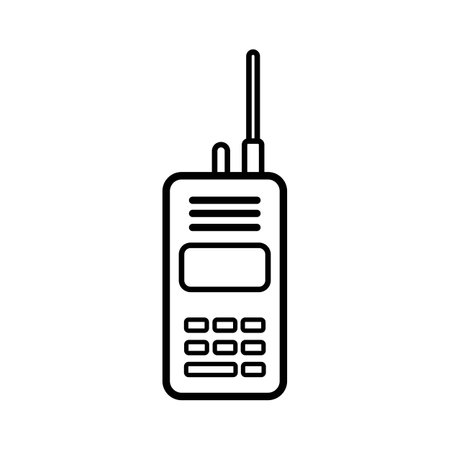 walkie talkie icon vector illustration logo designのイラスト素材