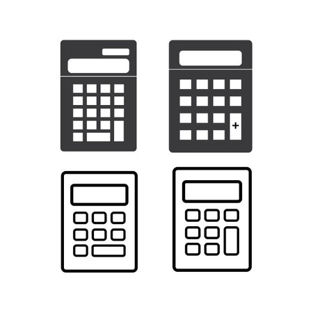 Calculator icon vector illustration simple designのイラスト素材
