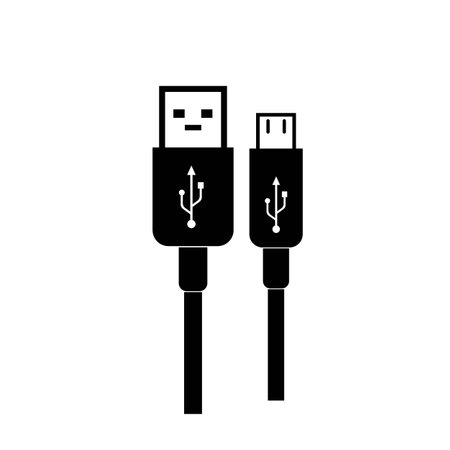 USB data transfer logo. vector illustration symbol design.のイラスト素材