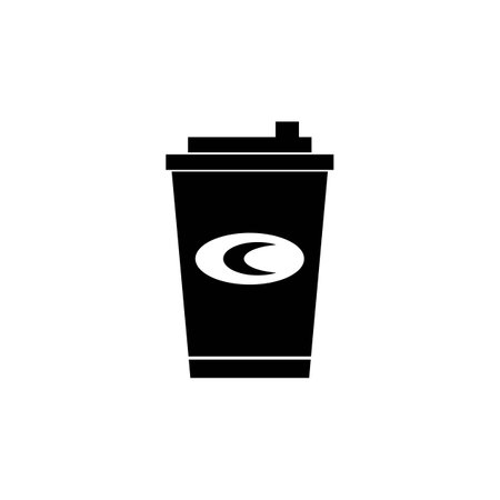 coffee cup icon. vector illustration logo design.のイラスト素材