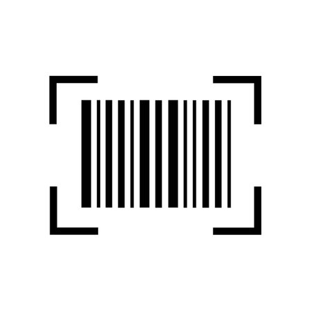 Bar code Icon Design Vector Template Illustrationのイラスト素材