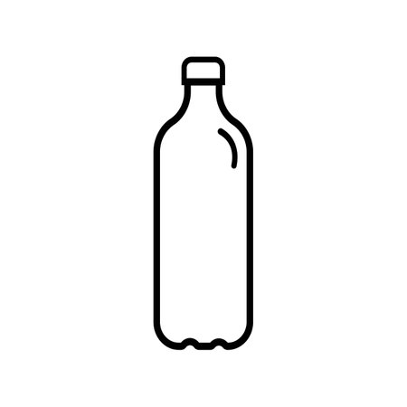 plastic bottle icon vector illustration logo designのイラスト素材
