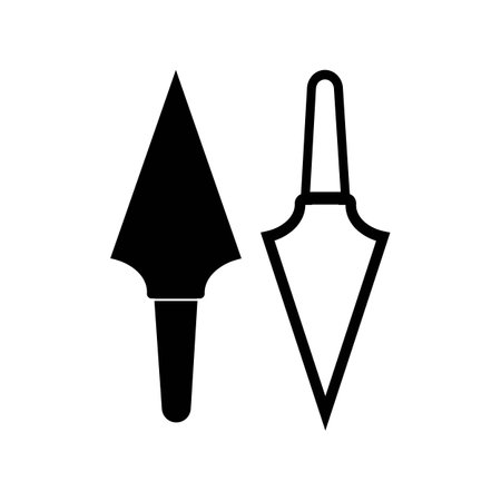 spear icon vector illustration symbol designのイラスト素材