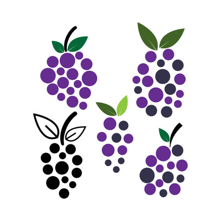 grape fruit icon vector illustration symbol designのイラスト素材