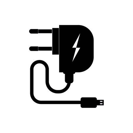 phone charger icon vector illustration design