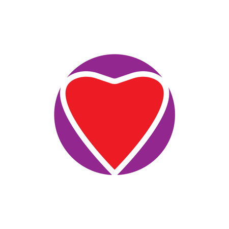 heart icon vector illustration logo designのイラスト素材