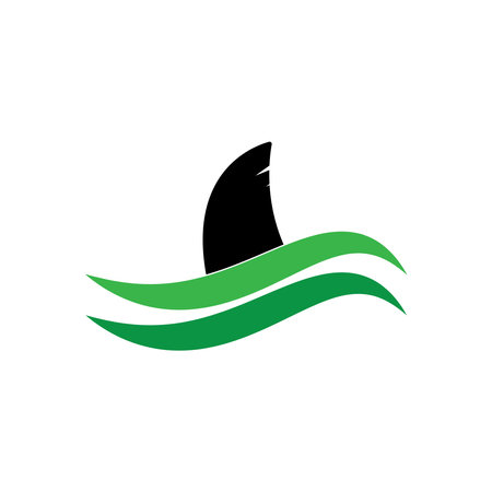 shark fin icon vector illustration symbol designのイラスト素材