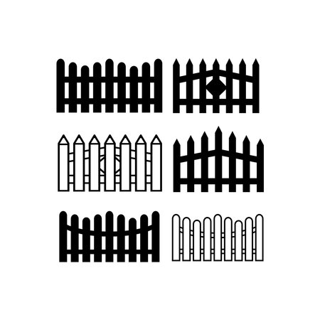 fence icon vector illustration symbol designのイラスト素材
