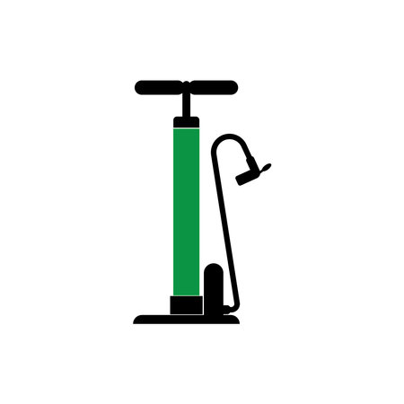 Bicycle and motorcycle air pump icon vector illustration design templateのイラスト素材
