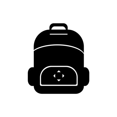 bagpack travel icon logo design illustrationのイラスト素材