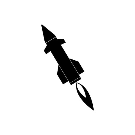 long-range missile icon vector illustration simple designのイラスト素材