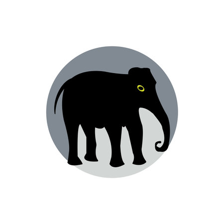 elephant icon vector illustration simple designのイラスト素材