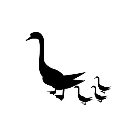 duck icon vector illustration simple designのイラスト素材