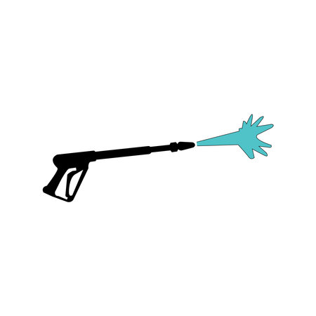 high pressure water gun icon vector illustration logo designのイラスト素材