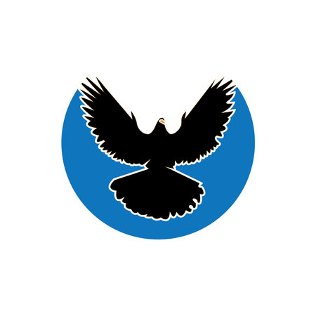 flying dove icon vectorr illustration logo designのイラスト素材