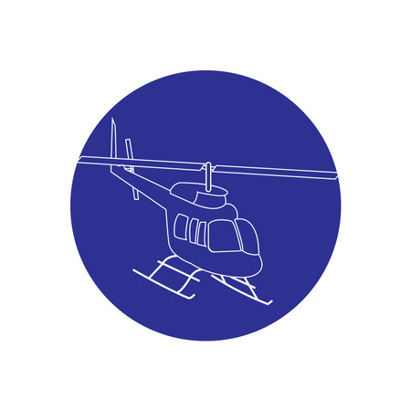 helicopter icon vector illustration simple designのイラスト素材