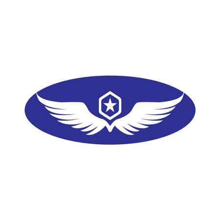 wing icon vector illustrtation symbol designのイラスト素材