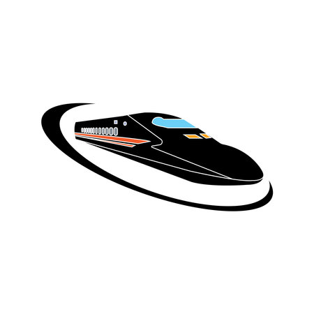 fast train icon vector illustration symbol designのイラスト素材