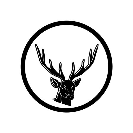 deer icon vector illustration symbol designのイラスト素材