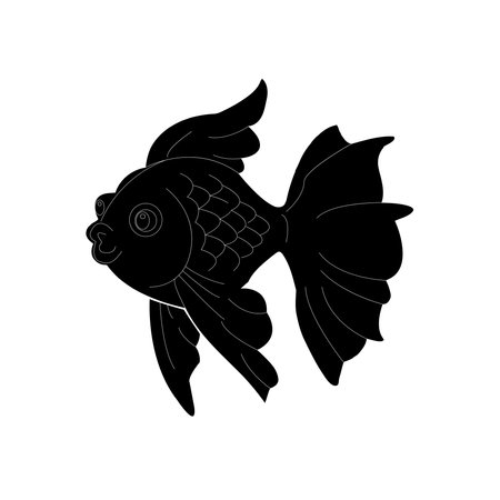 ornamental fish icon vector illustration simple designのイラスト素材