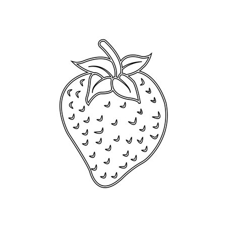 strawberry icon vector illustration symbol designのイラスト素材