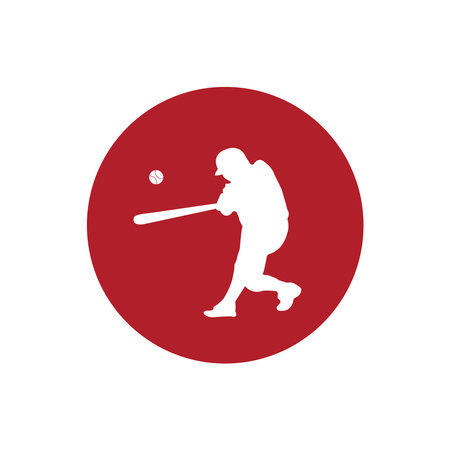 softball icon vector illustration simple designのイラスト素材
