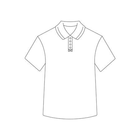 t-shirt icon vector illustration simple designのイラスト素材