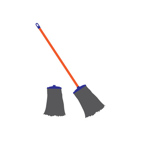 floor mop icon vector illustration simple designのイラスト素材