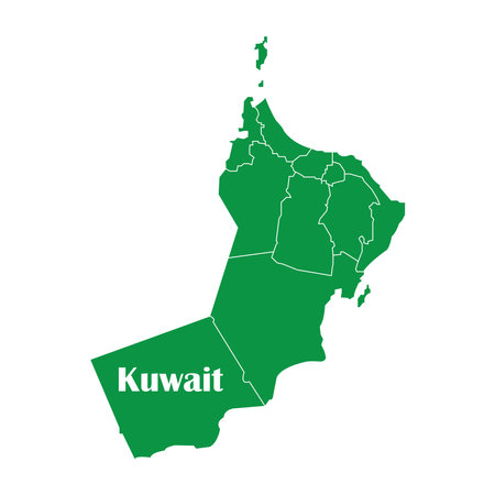 kuwait country map icon vector illustration simple designのイラスト素材