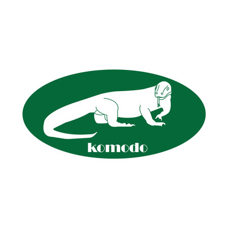 Komodo icon vector illustration symbol designのイラスト素材