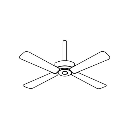 fan icon vector illustration symbol designのイラスト素材