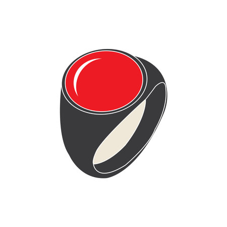 Jewel rings, in Indonesia called agate rings.のイラスト素材