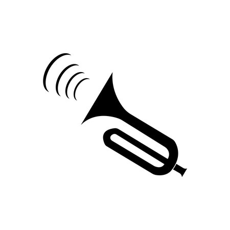 car horn vector illustration logo design