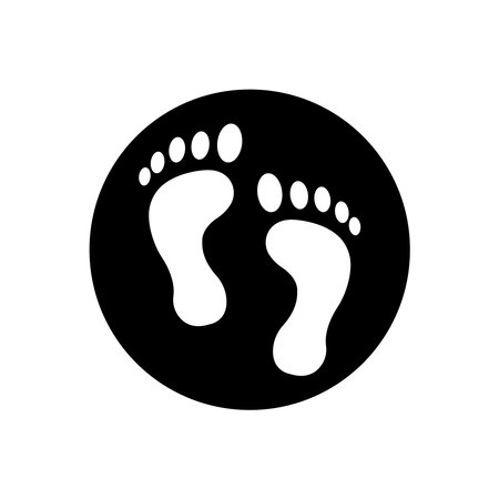 footprints icon vector illustration symbol designのイラスト素材