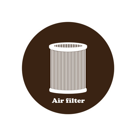 Air filter vector illustration symbol designのイラスト素材