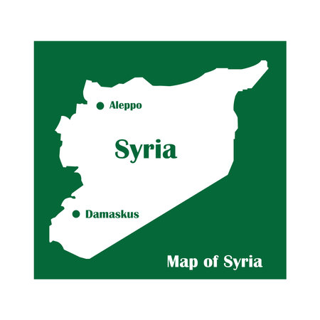 syria country map vector illustration symbol designのイラスト素材