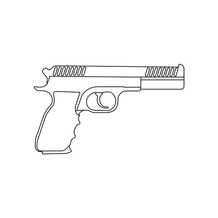 Gun vector icon illustration logo template.のイラスト素材