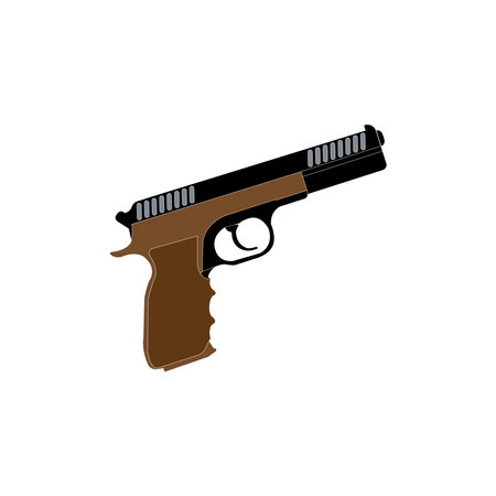 Gun vector icon illustration logo template.のイラスト素材