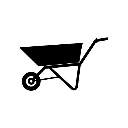 wheelbarrow vector icon,illustration logo designのイラスト素材
