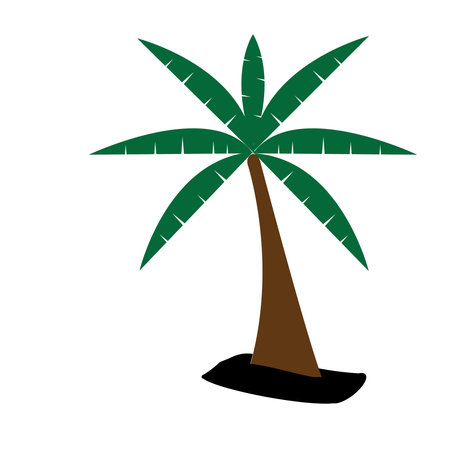 Palm tree summer logo template vector illustrationのイラスト素材
