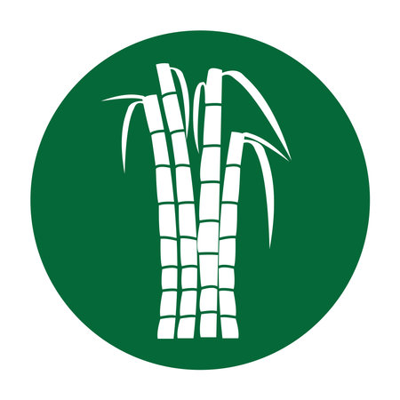 Sugar cane icon Vector Illustration design Logo templateのイラスト素材