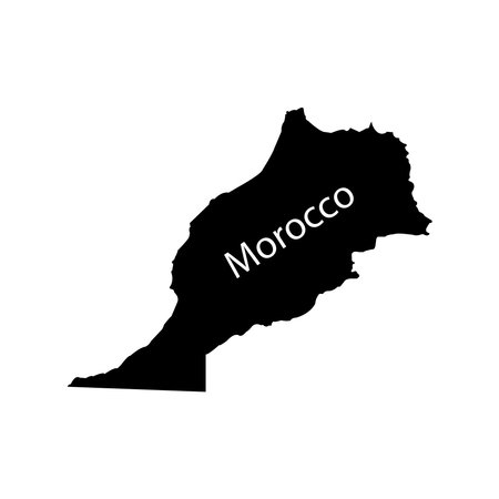 morocco map icon vector illustratiov symbol designのイラスト素材