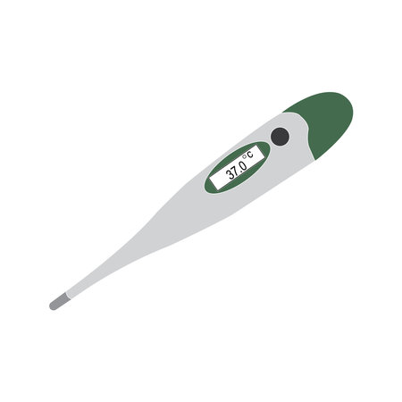 digital thermometer icon vector simple design