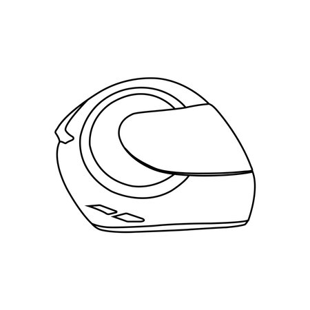 helmet icon for motorcycle vector simple designのイラスト素材