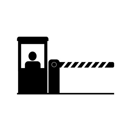toll gate icon vector illustrtion symbol designのイラスト素材