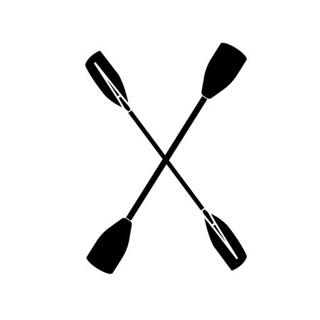kayaking vector icon illustration symbol design