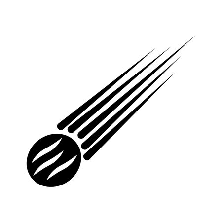 meteor logo vector illustration symbol designのイラスト素材