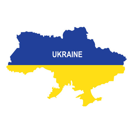 Ukraine map icon vector illustration symbol designのイラスト素材