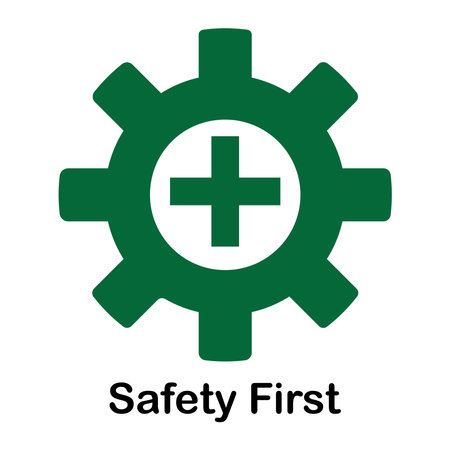 Safety first icon vector illustration symbol designのイラスト素材
