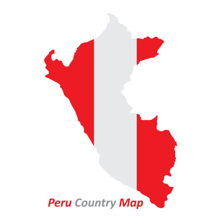 peru map icon vector illustration symbol designのイラスト素材